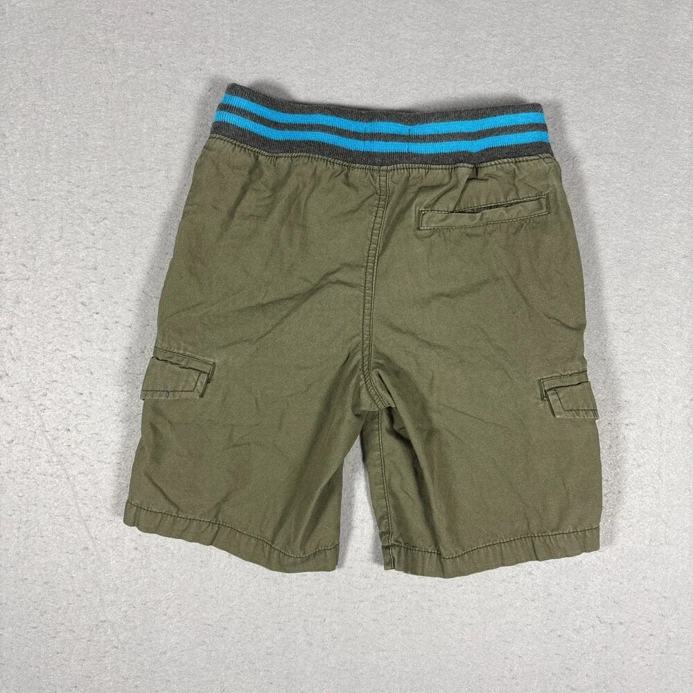 Boy’s Size S 6-7 Old Navy Green Elastic Waist Pull On Summer Cargo Shorts